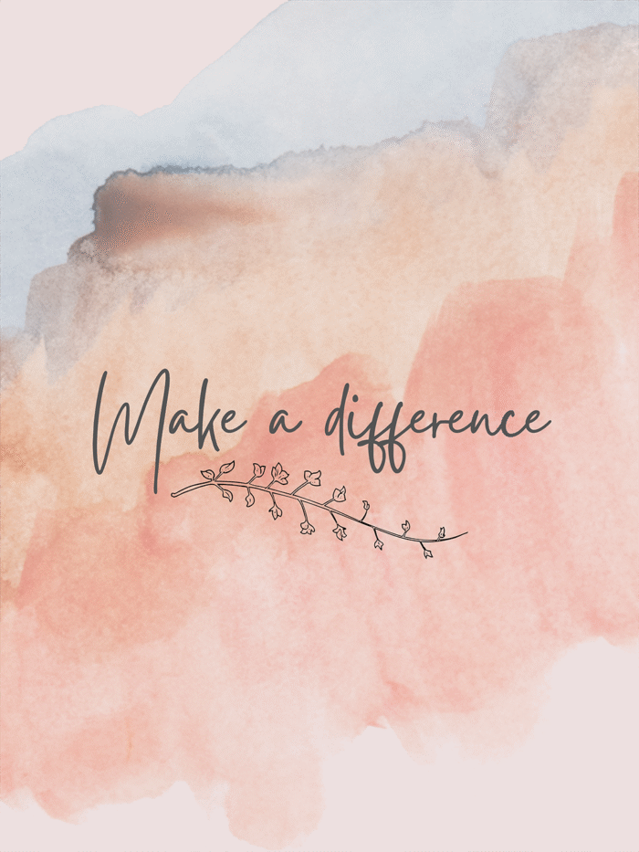 Poster σε Χοντρό Χαρτί Make a Difference