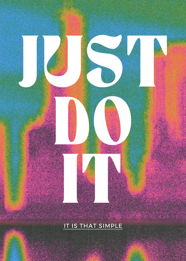 Poster σε Χοντρό Χαρτί Just Do It