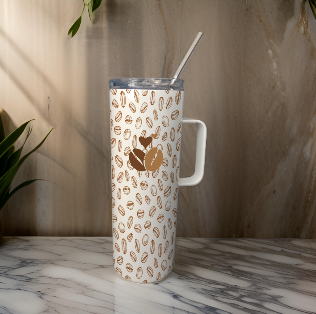 Ποτήρι Θερμός με Λαβή Coffee Beans