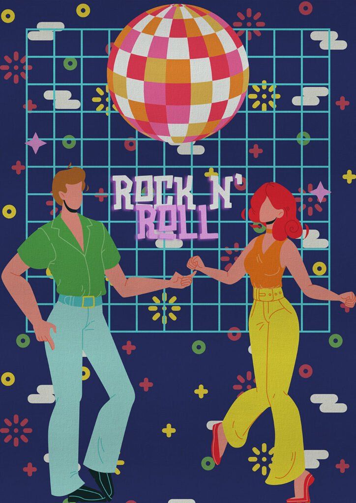 Καμβάς Rock N' Roll