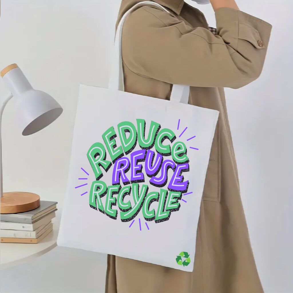 Υφασμάτινη Τσάντα Ώμου Recycle