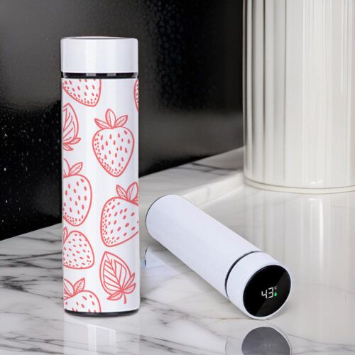 Θερμός με Θερμόμετρο Strawberries