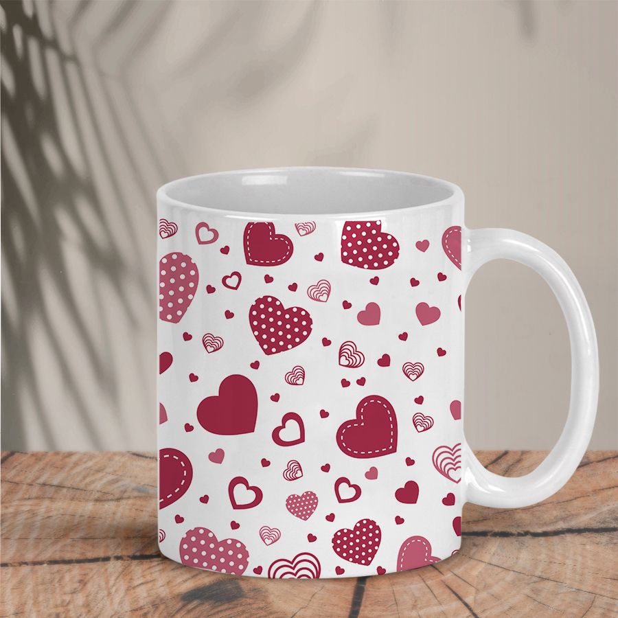 Κούπα Burgundy Hearts