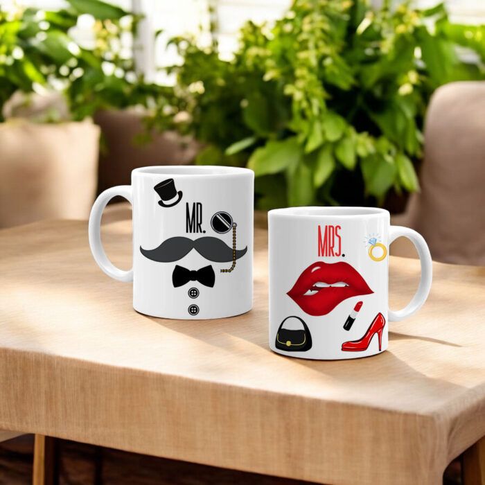 Κούπες για ζευγάρια Mrs and Mr