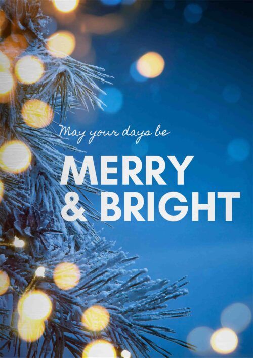 Μεταλλικό Κάδρο Merry & Bright