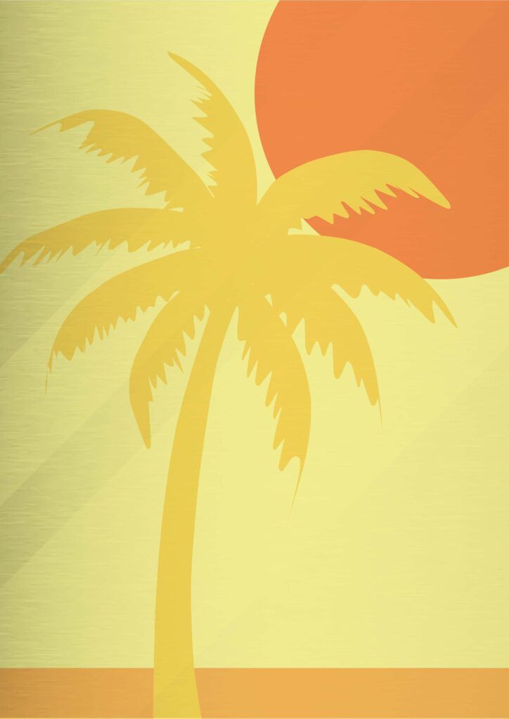 Μεταλλικό Κάδρο Palm Tree