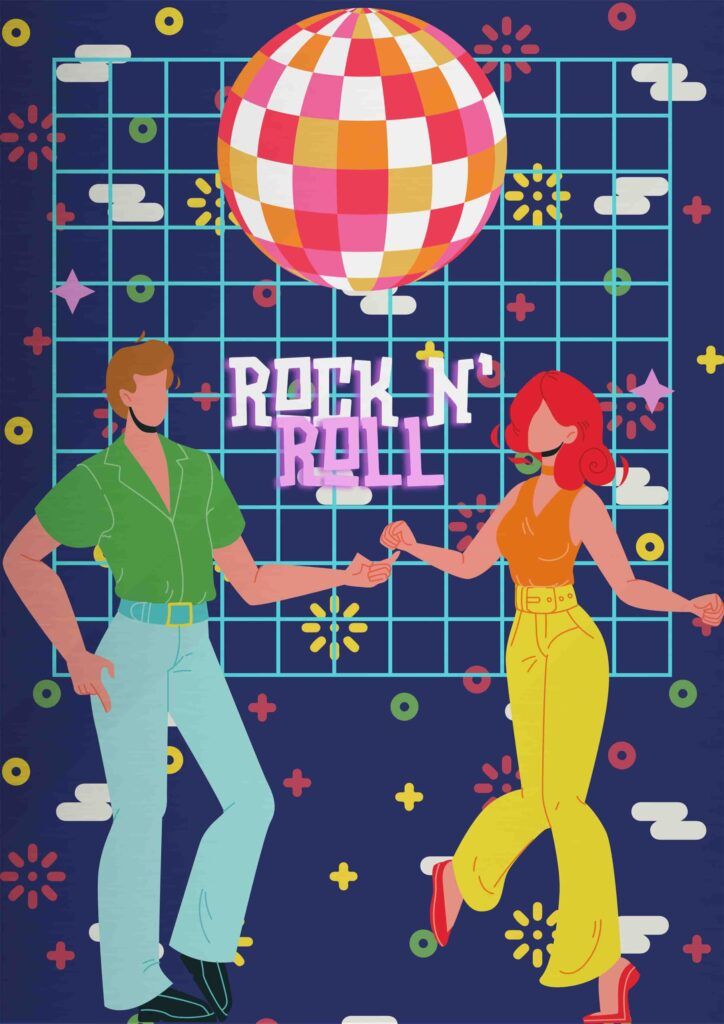 Μεταλλικό Κάδρο Rock n' Roll