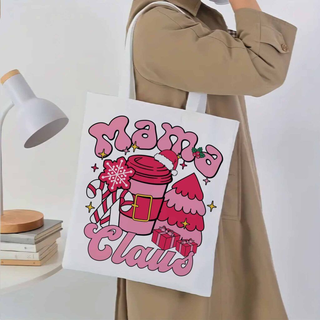 Υφασμάτινη Τσάντα Ώμου Mama Claus