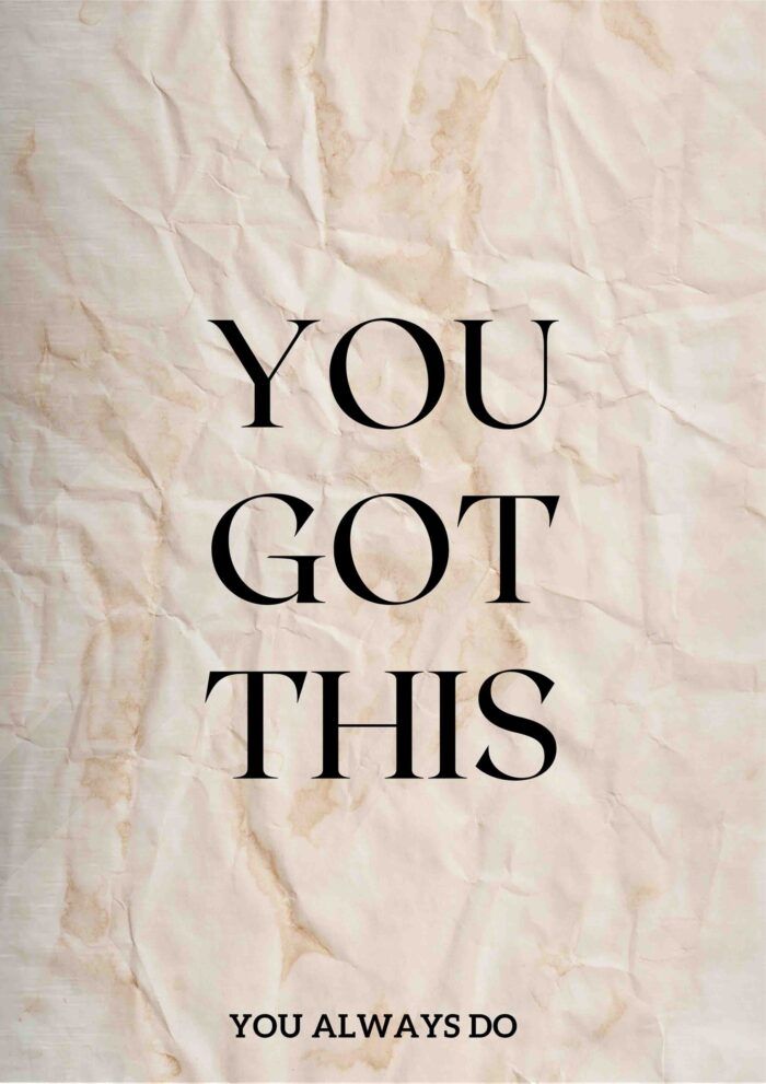 Μεταλλικό Κάδρο You Got This