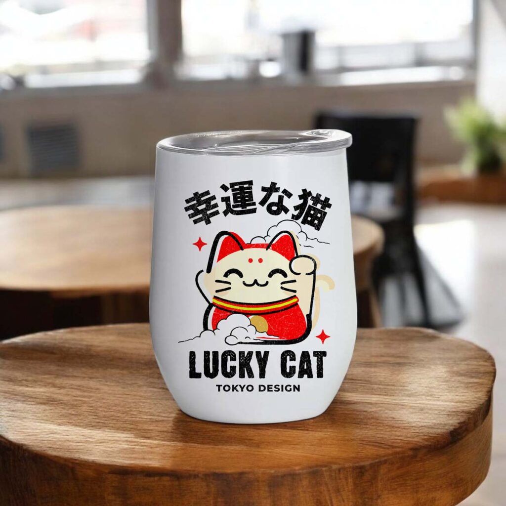 Ποτήρι Θερμός Lucky Cat