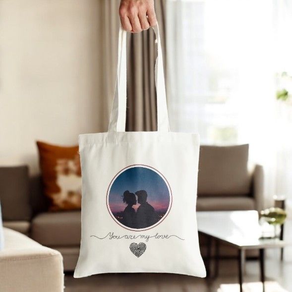 Υφασμάτινη Τσάντα Ώμου You are my Love