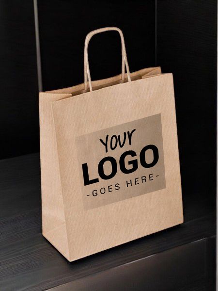 Σακούλες Κραφτ με στριφτό χερούλι